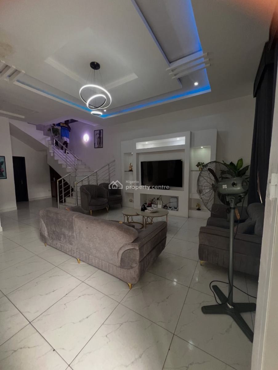 Furnished 4 Bedroom Semi Detached Duplex with Bq & Solar Inverter, Ikota, Lekki, Lagos, Semi-detached Duplex for Rent