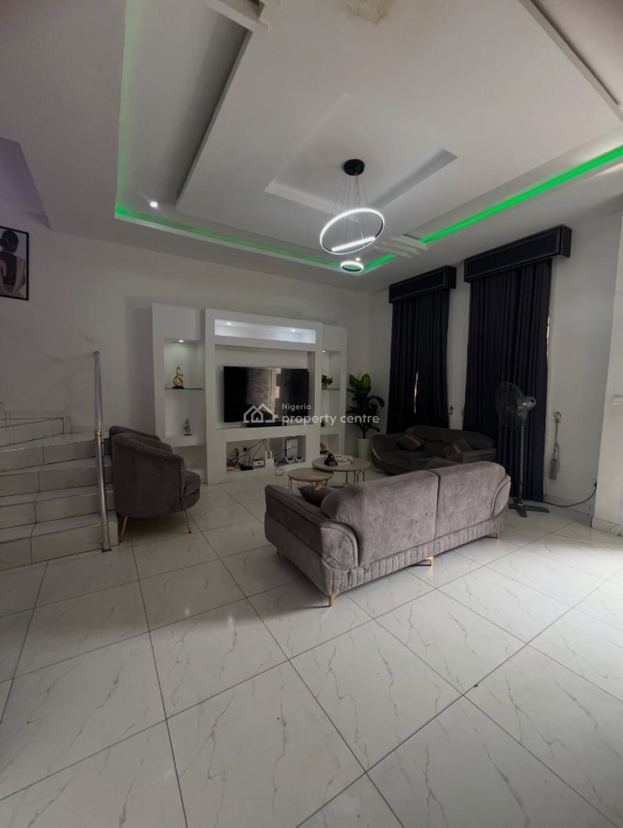 Furnished 4 Bedroom Semi Detached Duplex with Bq & Solar Inverter, Ikota, Lekki, Lagos, Semi-detached Duplex for Rent
