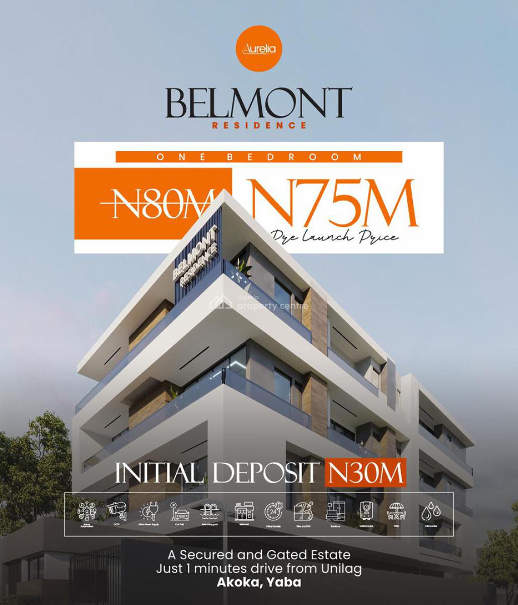 Perfectly Structured 1 Bedroom Apartment, Akoka 2 Mins From Unilag Yaba Tech and Other Major Landmarks, Yaba, Lagos, Flat / Apartment for Sale