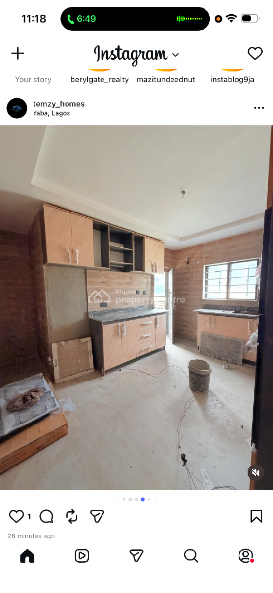 Fantastic Built 3 Bedroom Apartments with a Room Bq, Yaba, Lagos, Block of Flats for Sale