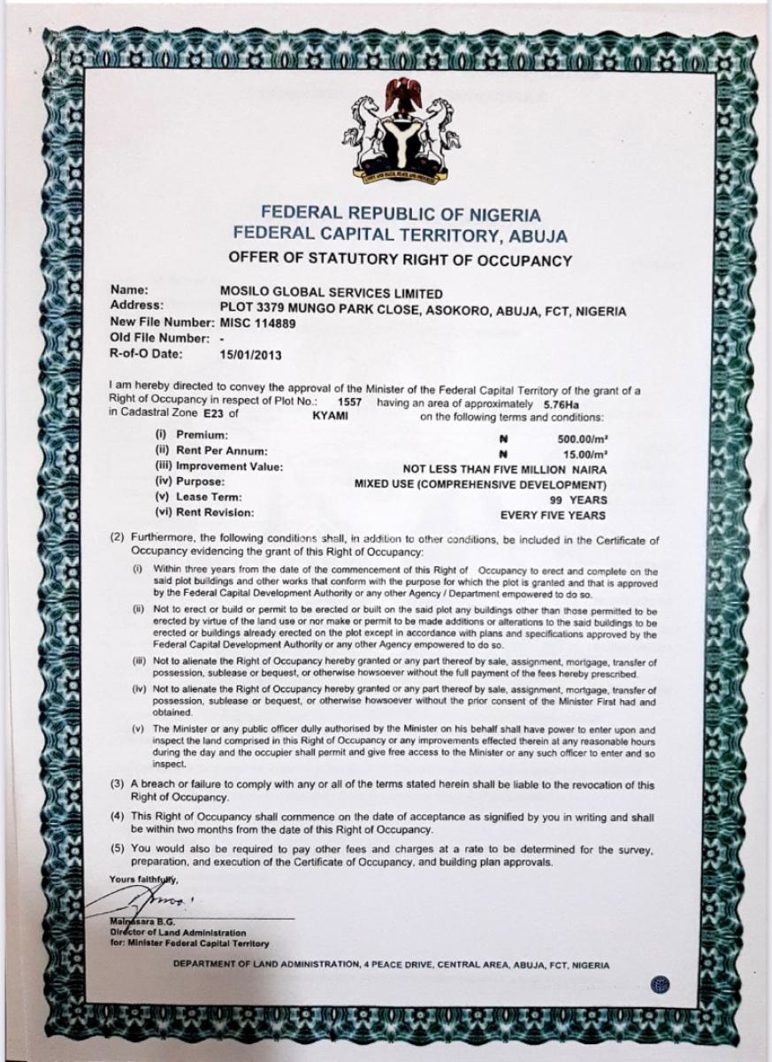 373 Sqm (60ft * 70ft) Plot in an Estate., Protea Estate, Kyami, Abuja, Residential Land for Sale