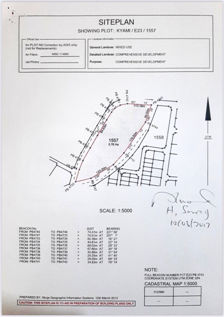 373 Sqm (60ft * 70ft) Plot in an Estate., Protea Estate, Kyami, Abuja, Residential Land for Sale