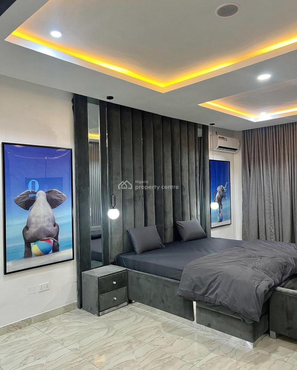 Short-spot Gold Prime 4 Bedroom Duplex Apartment, Gbangbala Street, Ikate, Lekki, Lagos, Flat / Apartment Short Let