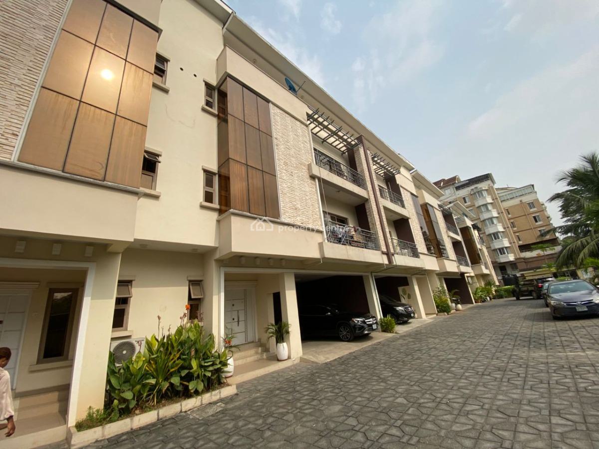 Alluring 4 Bedroom Terrace House with a Room Bq, Off Bourdillon, Old Ikoyi, Ikoyi, Lagos, Terraced Duplex for Rent