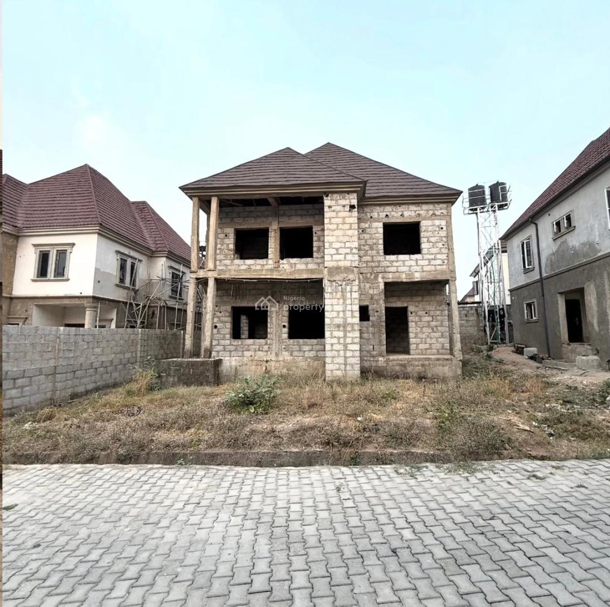 4-bedroom Detached Duplex Carcass, Airport Road, Lugbe District, Abuja, Detached Duplex for Sale