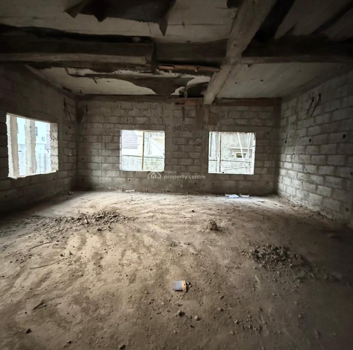 4-bedroom Detached Duplex Carcass, Airport Road, Lugbe District, Abuja, Detached Duplex for Sale