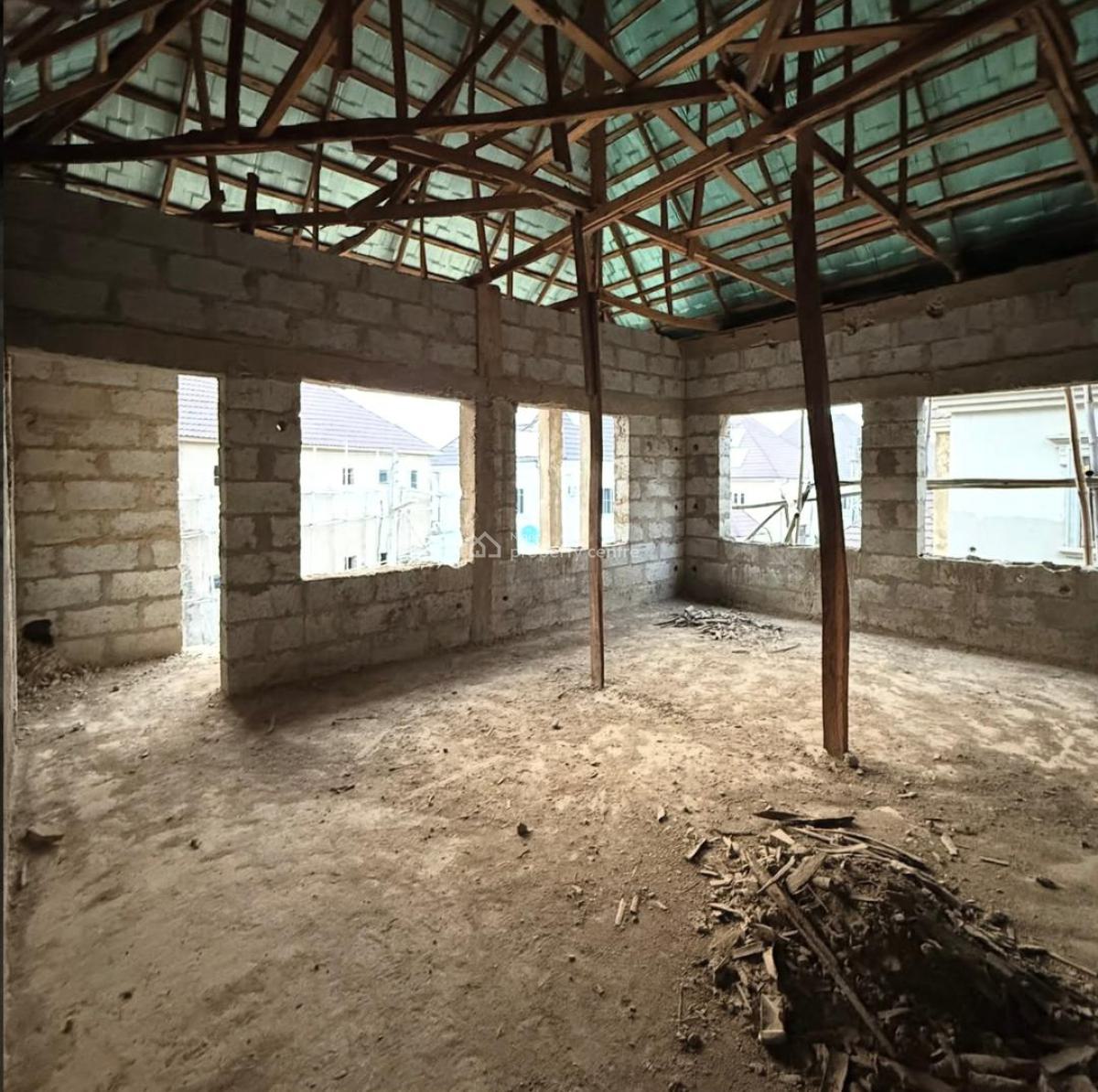 4-bedroom Detached Duplex Carcass, Airport Road, Lugbe District, Abuja, Detached Duplex for Sale