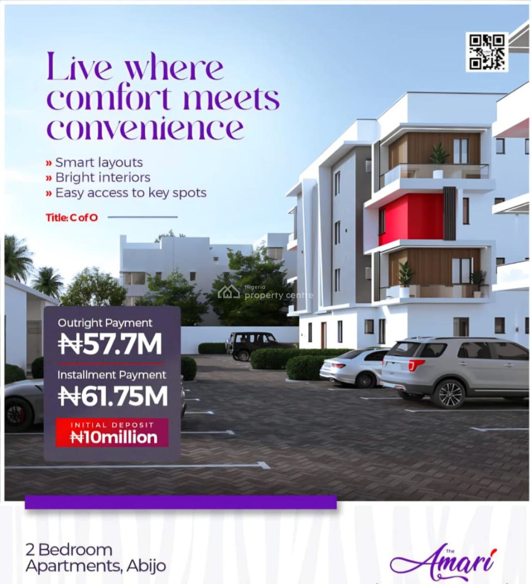 Luxury 2 Bedroom Apartment, Abijo, Lekki, Lagos, Flat / Apartment for Sale