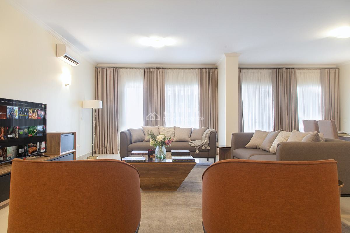 Luxurious Fully Furnished 3-bedroom Apartment + Bq, Gerrad Road, Ikoyi, Lagos, Flat / Apartment for Rent