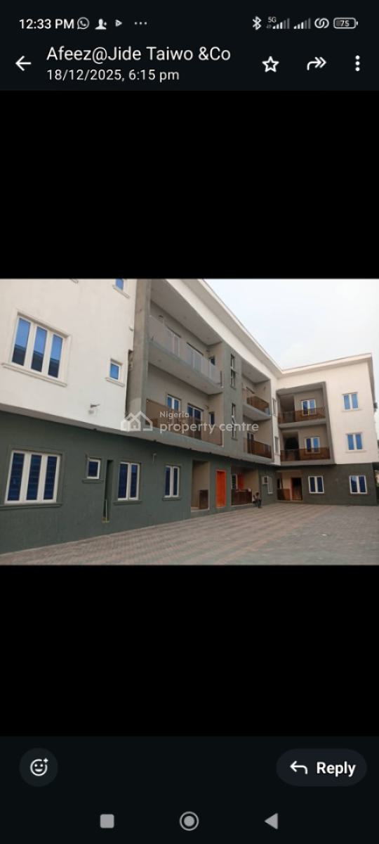 Newly Built and Well Finished 2 Bed Flat on The 2nd Floor, Off Muiz Banire Street, Lekki Phase 2, Lekki, Lagos, Flat / Apartment for Rent