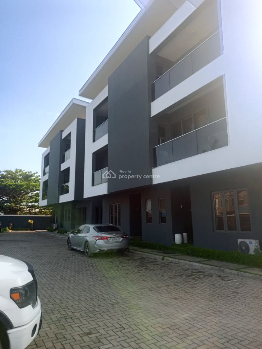 Luxury Furnished 3bedroom Terrace at Atlantic View Estate, Igboefon, Adeola Street, Alpha Beach Road, Atlantic View Estate, Igbo Efon, Lekki, Lagos, House for Rent