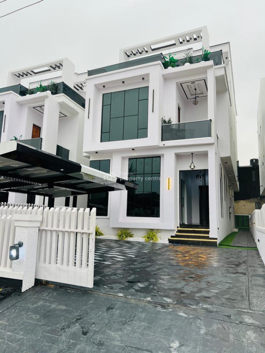 Uniqe 5 Bedroom Fully Detached Duplex Cinema Swimming Rooftop Terrace, Ikota, Lekki, Lagos, Detached Duplex for Sale