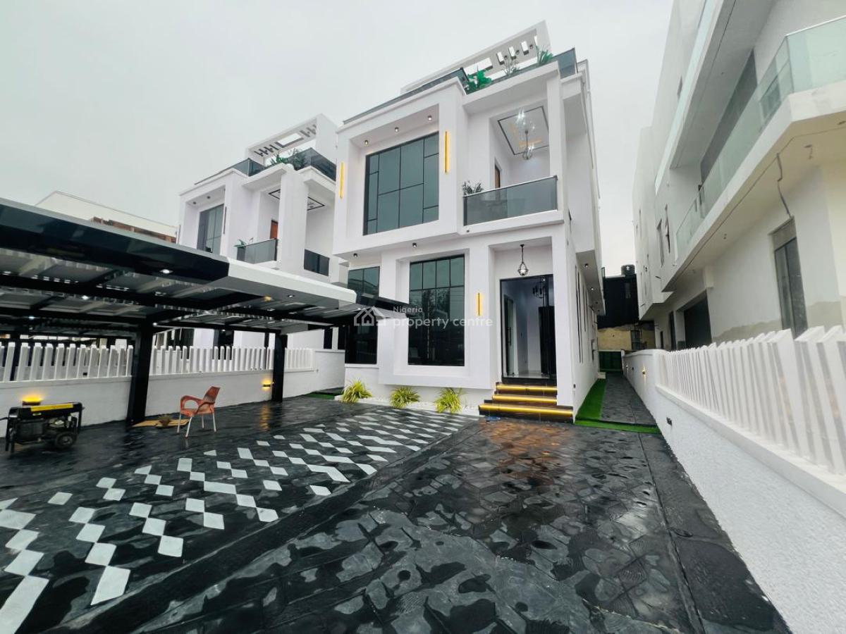 Uniqe 5 Bedroom Fully Detached Duplex Cinema Swimming Rooftop Terrace, Ikota, Lekki, Lagos, Detached Duplex for Sale