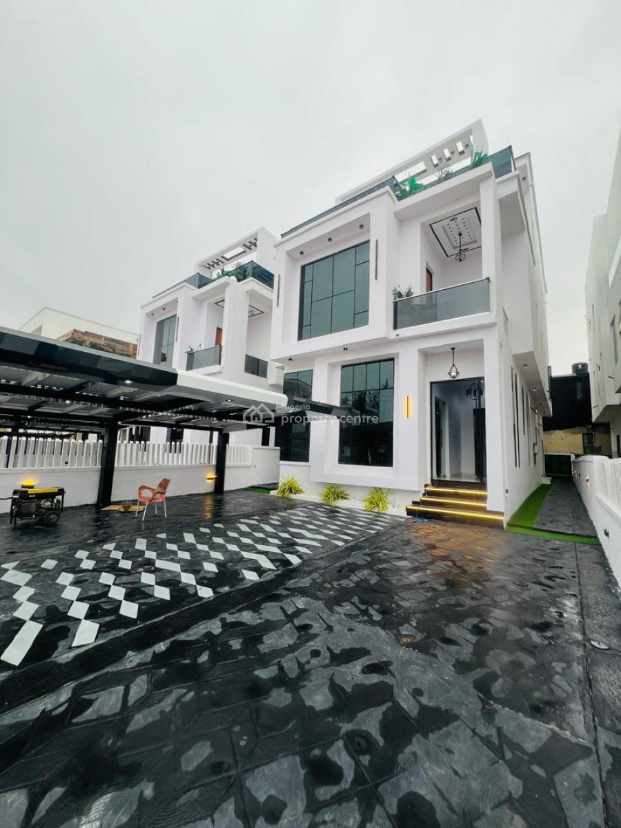 Uniqe 5 Bedroom Fully Detached Duplex Cinema Swimming Rooftop Terrace, Ikota, Lekki, Lagos, Detached Duplex for Sale