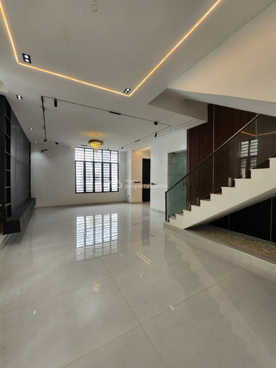 Contemporary 5 Bedroom Detached Duplex with Bq, Pool, Cinema, Chevron, Lekki, Lagos, Detached Duplex for Sale