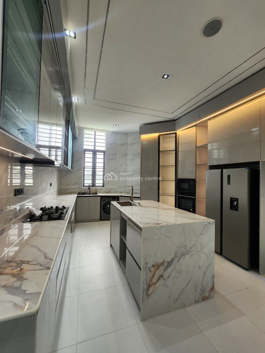 Contemporary 5 Bedroom Detached Duplex with Bq, Pool, Cinema, Chevron, Lekki, Lagos, Detached Duplex for Sale