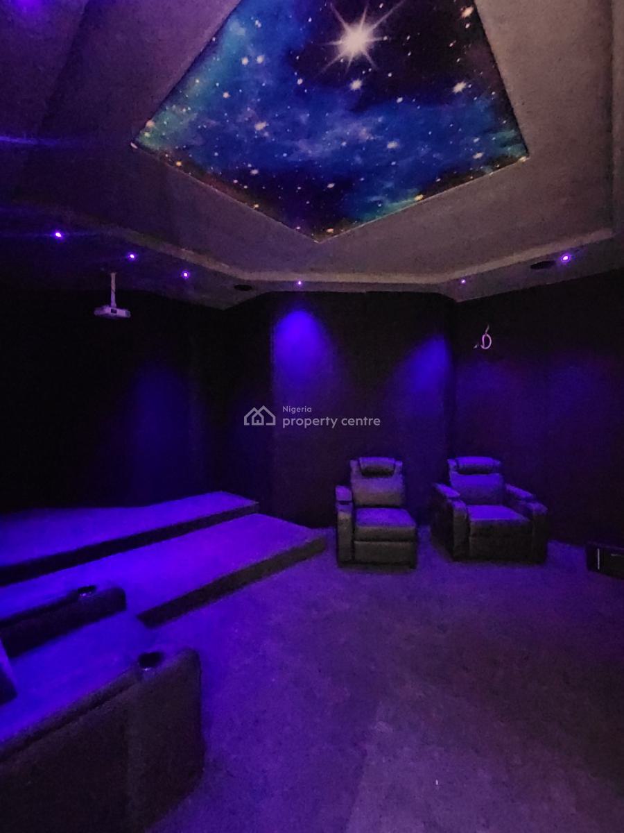 Contemporary 5 Bedroom Detached Duplex with Bq, Pool, Cinema, Chevron, Lekki, Lagos, Detached Duplex for Sale