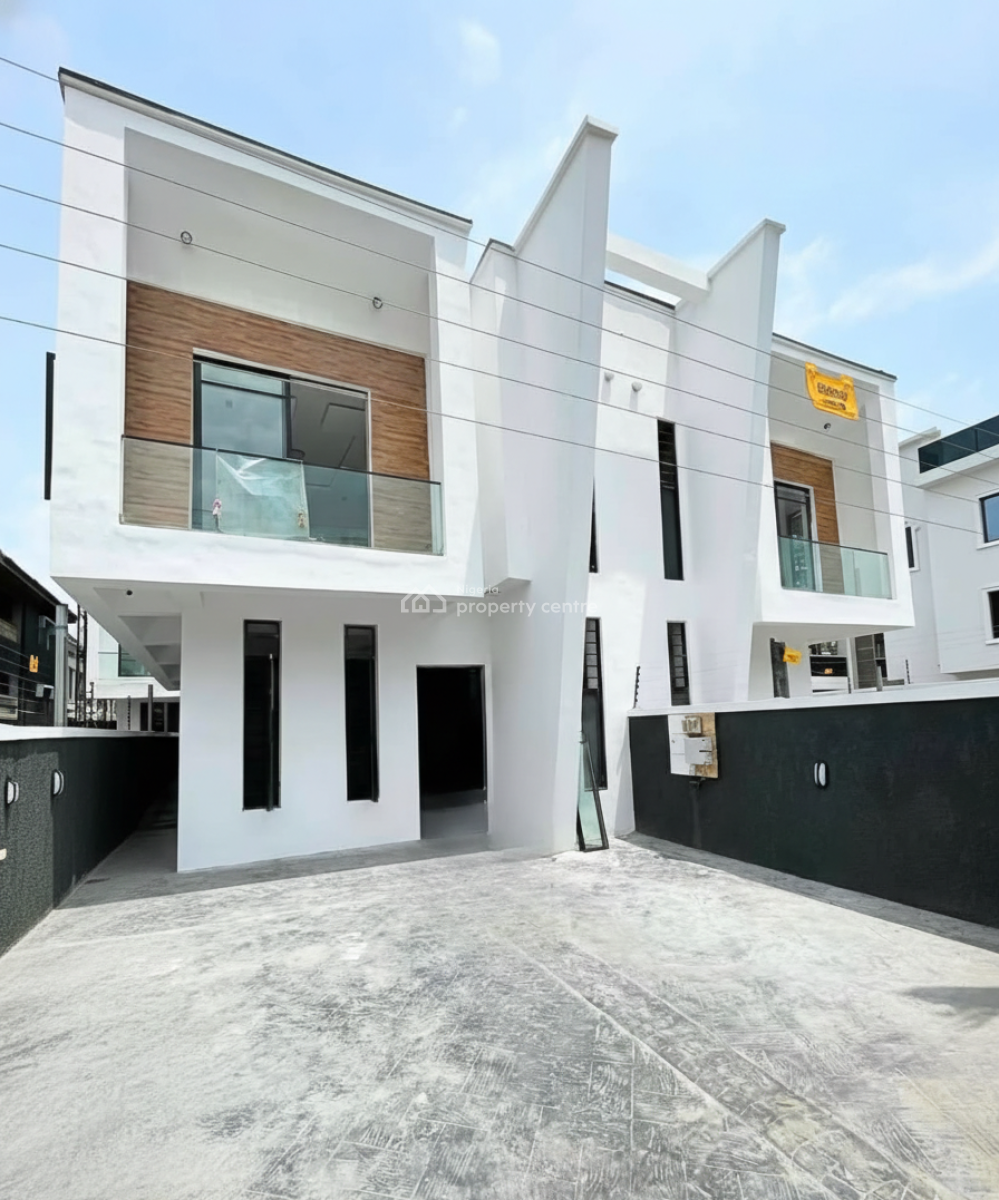 Newly Built 4-bedroom Semi-detached House, Chevron, Lekki, Lagos, Semi-detached Duplex for Sale
