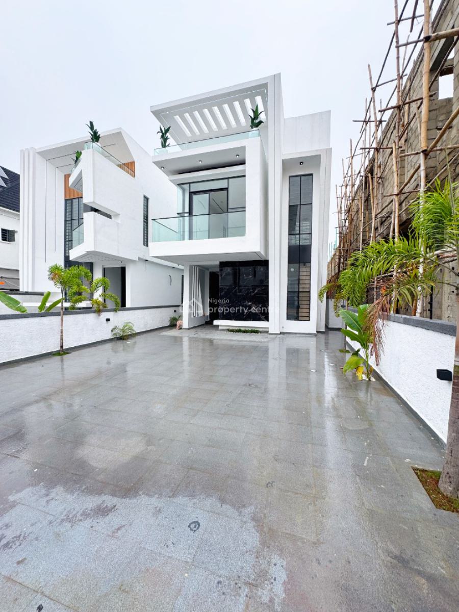 Contemporary 5 Bedroom Fully Detached Duplex with Pool, Chevron, Lekki, Lagos, House for Sale