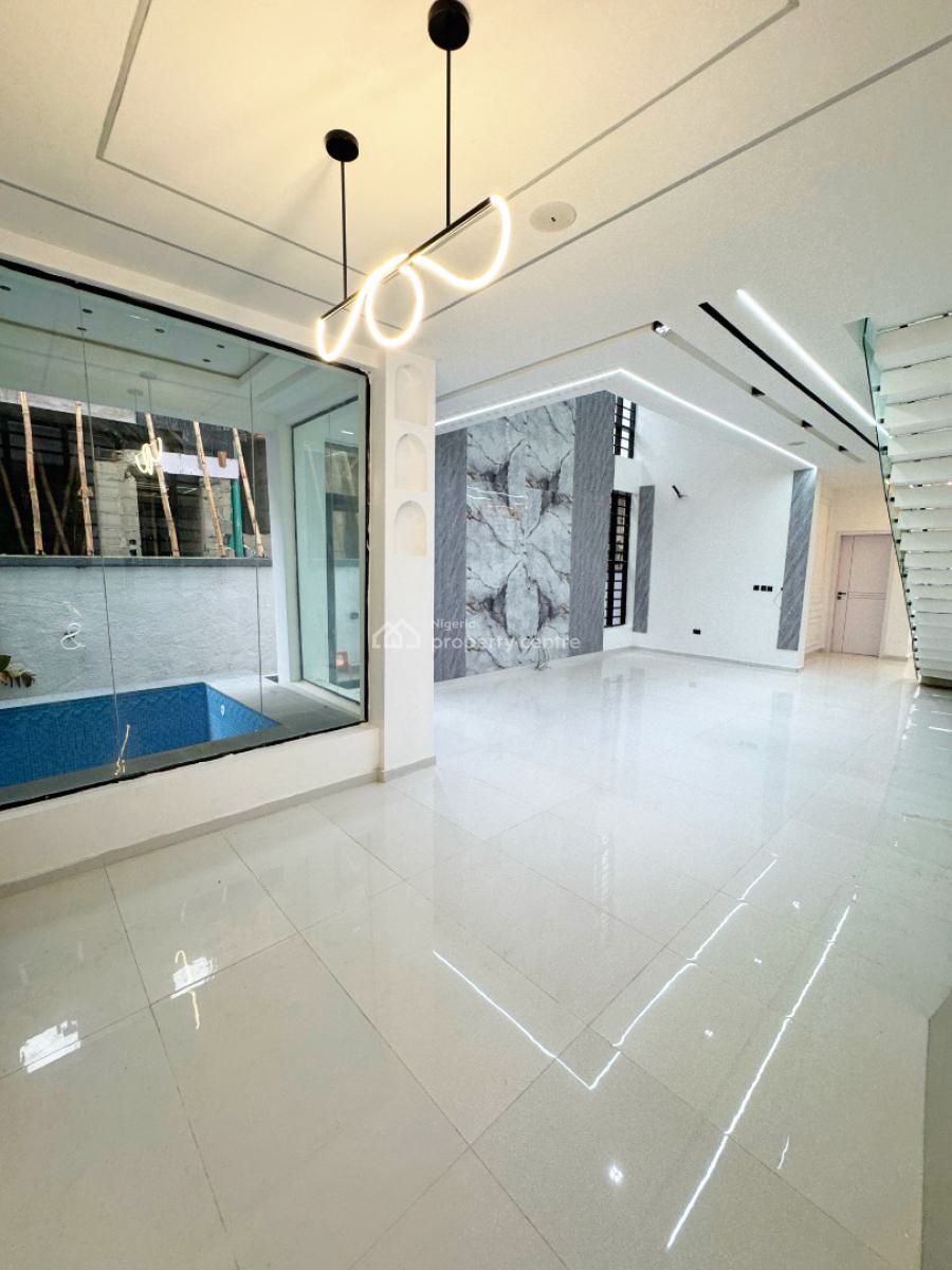 Contemporary 5 Bedroom Fully Detached Duplex with Pool, Chevron, Lekki, Lagos, House for Sale