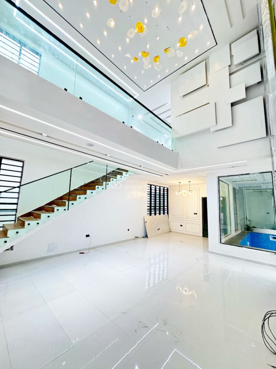Contemporary 5 Bedroom Fully Detached Duplex with Pool, Chevron, Lekki, Lagos, House for Sale