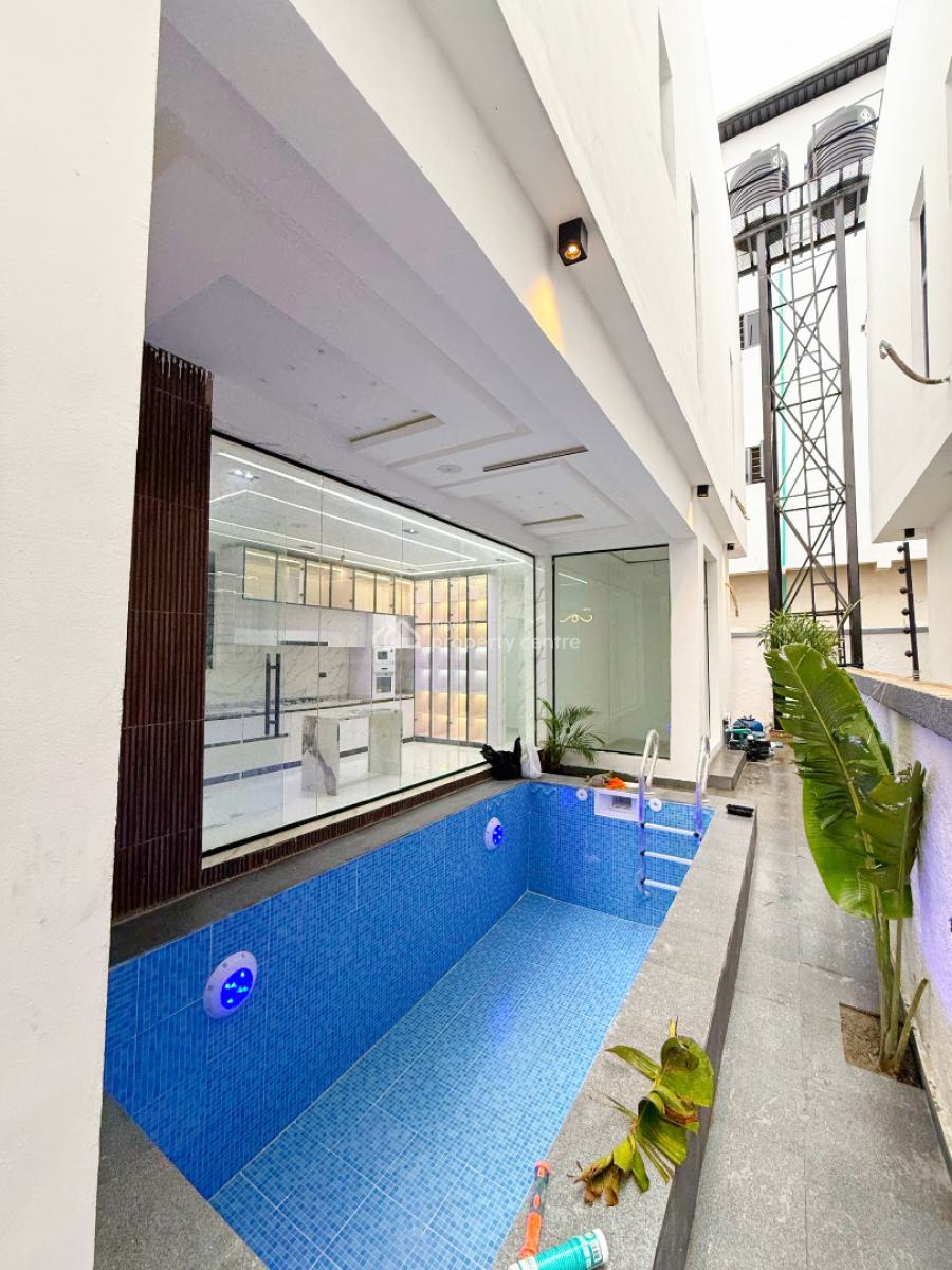 Contemporary 5 Bedroom Fully Detached Duplex with Pool, Chevron, Lekki, Lagos, House for Sale