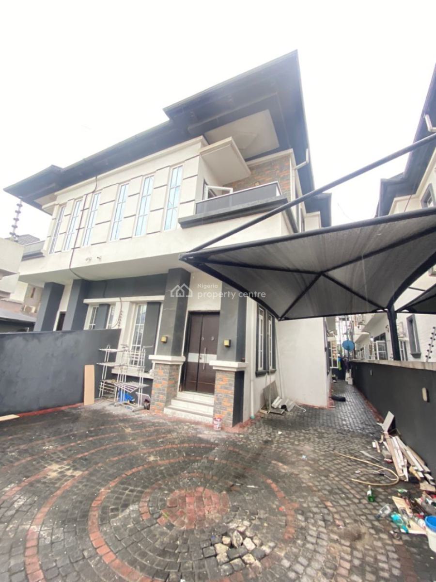Spacious 4 Bedroom Semidetached Duplex with Bq, Osapa, Lekki, Lagos, Semi-detached Duplex for Rent