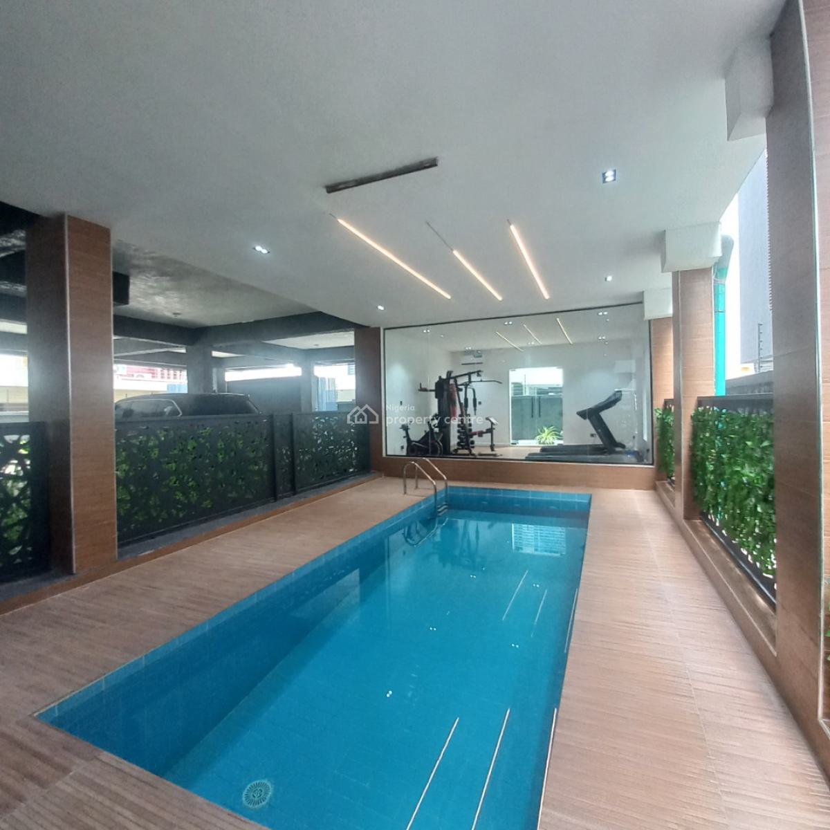 Exquisite  2 Bedroom Apartment with Elevator and Pool, Ikate, Lekki, Lagos, Flat / Apartment for Rent