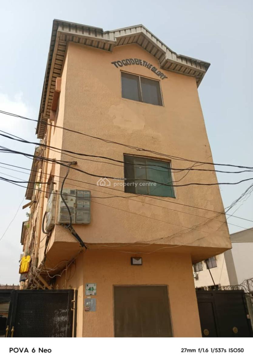 Well Built Block of Flat S, Afariogun Street, Off Awolowo Way, Ikeja, Lagos, Block of Flats for Sale