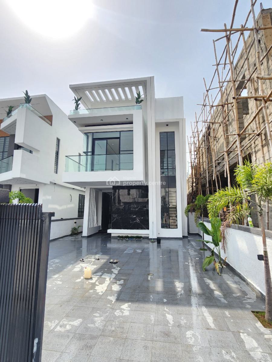 Luxury 5 Bedroom Detached Duplex with Bq & Pool in a Secured Estate, Chevron Toll Gate, Lekki, Lagos, Detached Duplex for Sale