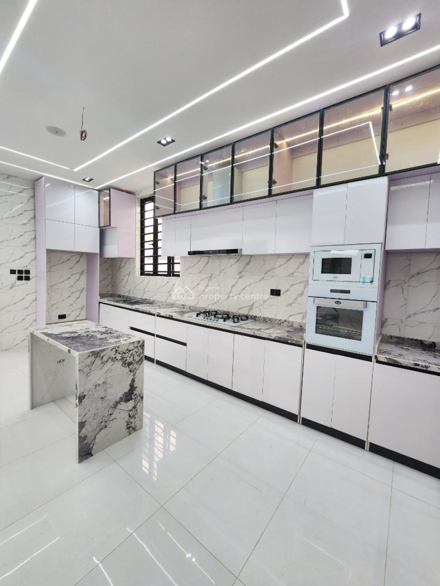 Contemporary 5 Bedroom Detached Duplex W/ Bq, Pool in a Secured Estate, Chevron Toll Gate, Lekki, Lagos, Detached Duplex for Sale