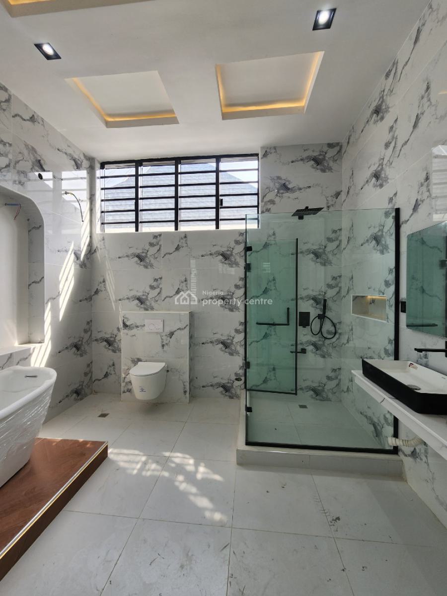 Contemporary 5 Bedroom Detached Duplex W/ Bq, Pool in a Secured Estate, Chevron Toll Gate, Lekki, Lagos, Detached Duplex for Sale