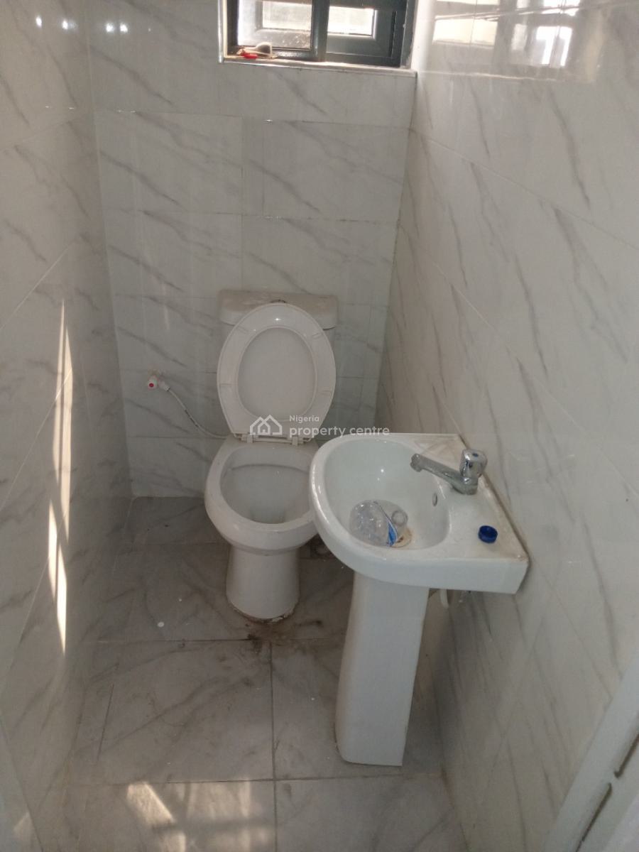 Spacious 2 Bedroom Flat Upstairs, Sangotedo, Ajah, Lagos, Flat / Apartment for Rent