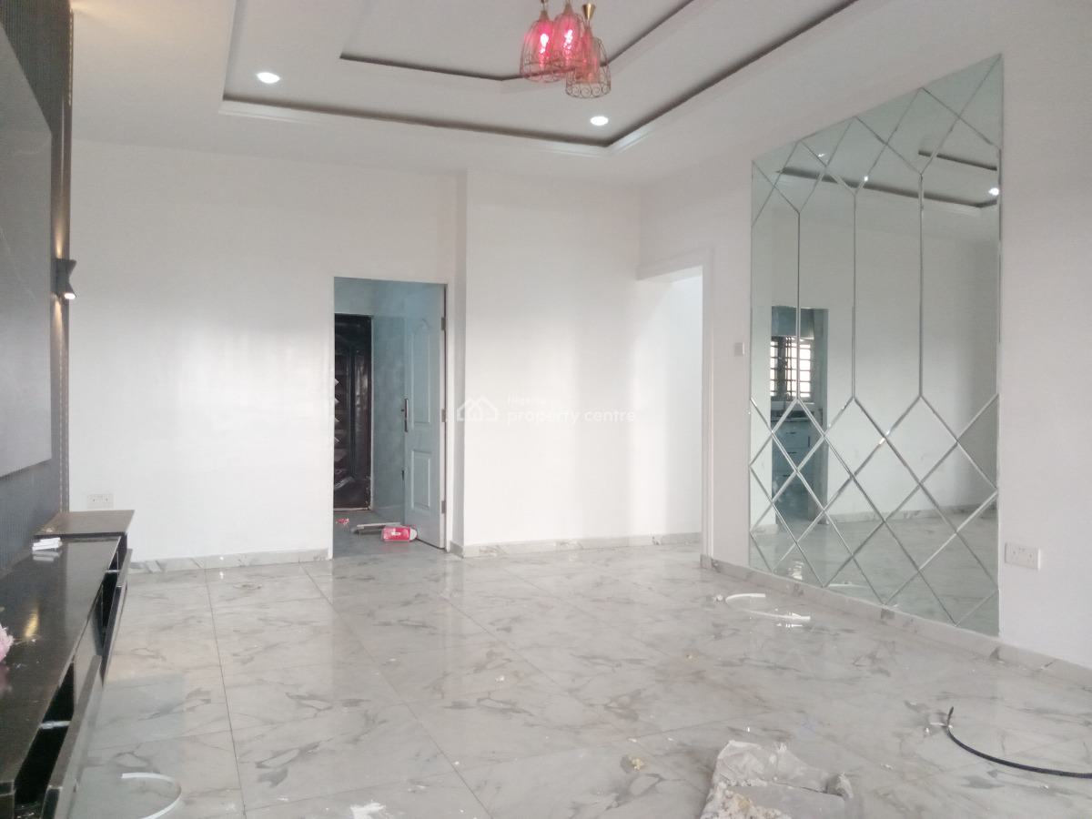 Spacious 2 Bedroom Flat Upstairs, Sangotedo, Ajah, Lagos, Flat / Apartment for Rent