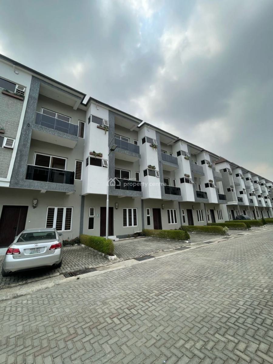 Lovely 4 Bedroom Terrace Duplex with Bq, Communal Swimming Pool & Gym, Ikate, Lekki, Lagos, Terraced Duplex for Sale