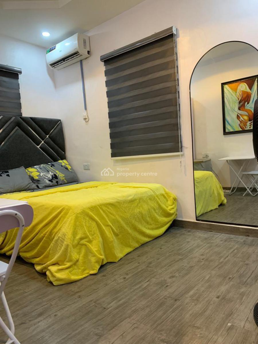 Fully Furnished and Serviced 1 Bedroom Apartment with Inverter, Jibowu, Yaba, Lagos, Mini Flat (room and Parlour) for Rent