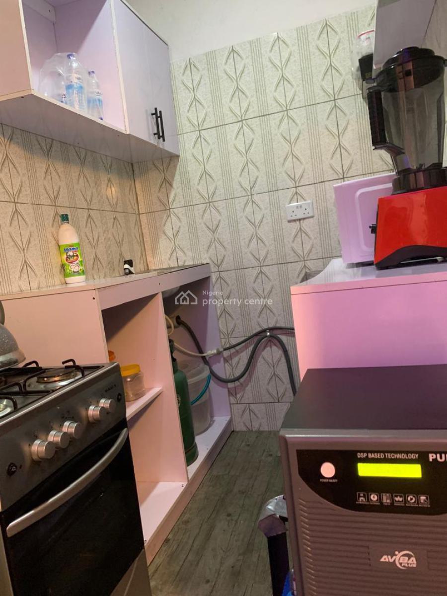 Fully Furnished and Serviced 1 Bedroom Apartment with Inverter, Jibowu, Yaba, Lagos, Mini Flat (room and Parlour) for Rent