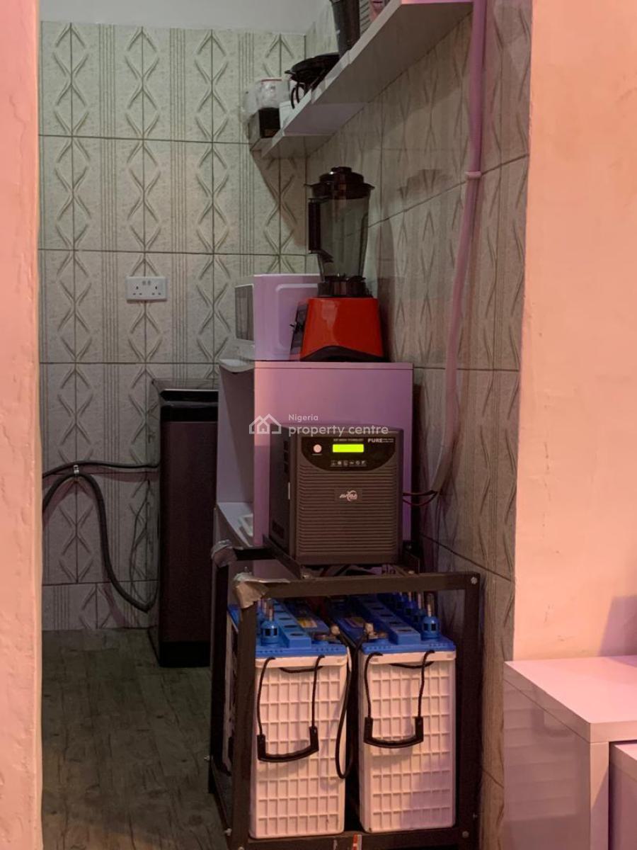Fully Furnished and Serviced 1 Bedroom Apartment with Inverter, Jibowu, Yaba, Lagos, Mini Flat (room and Parlour) for Rent