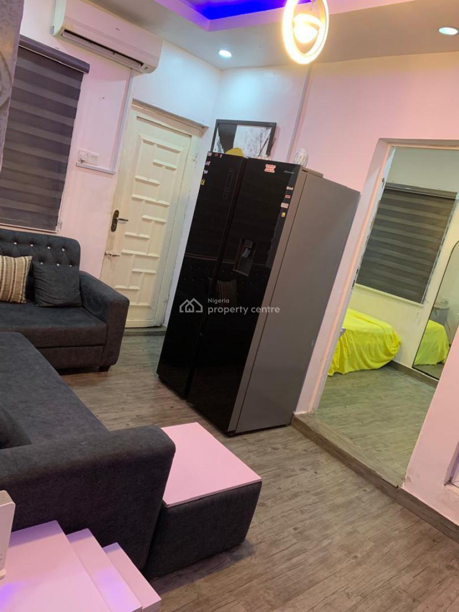 Fully Furnished and Serviced 1 Bedroom Apartment with Inverter, Jibowu, Yaba, Lagos, Mini Flat (room and Parlour) for Rent
