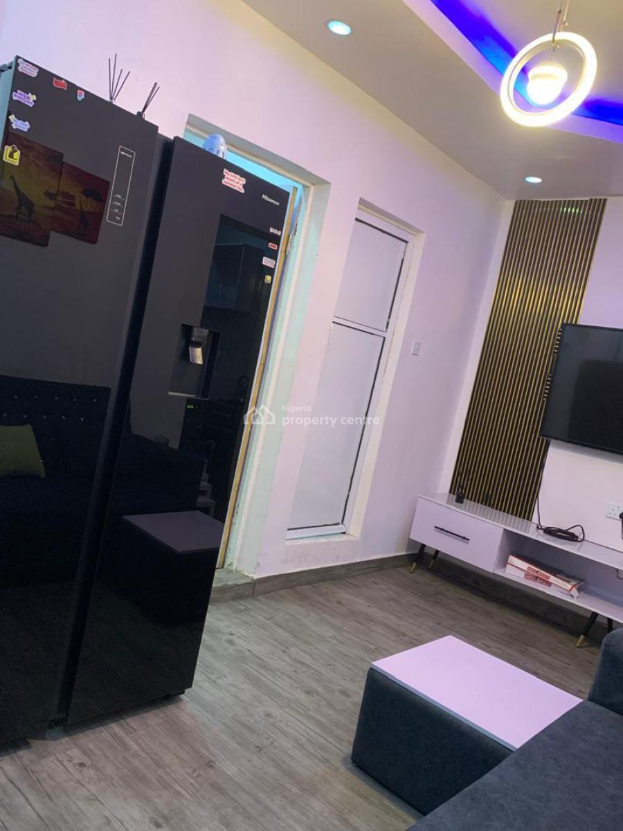 Fully Furnished and Serviced 1 Bedroom Apartment with Inverter, Jibowu, Yaba, Lagos, Mini Flat (room and Parlour) for Rent