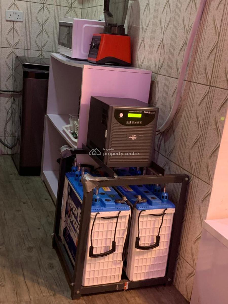 Fully Furnished and Serviced 1 Bedroom Apartment with Inverter, Jibowu, Yaba, Lagos, Mini Flat (room and Parlour) for Rent