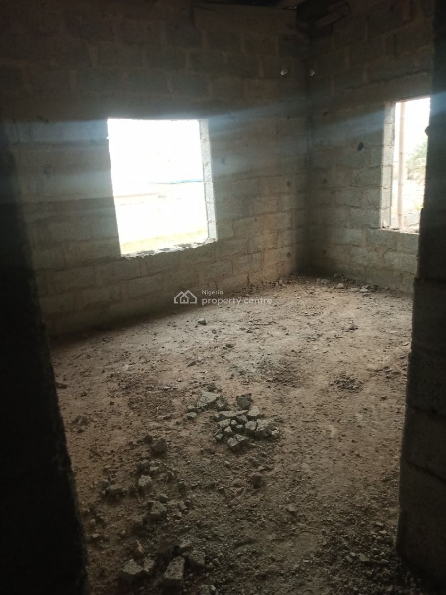 Carcass 3 Bedroom Bungalow with Space for Bq, Close to The Galadimawa Round About, Galadimawa, Abuja, House for Sale