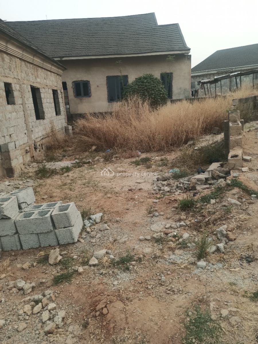 Carcass 3 Bedroom Bungalow with Space for Bq, Close to The Galadimawa Round About, Galadimawa, Abuja, House for Sale