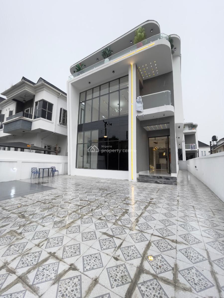 Stunning Luxury 5 Bedroom Fully Detached Duplex with Swimming Pool and Bq, Chevron Toll Gate, Lekki, Lagos, Detached Duplex for Sale