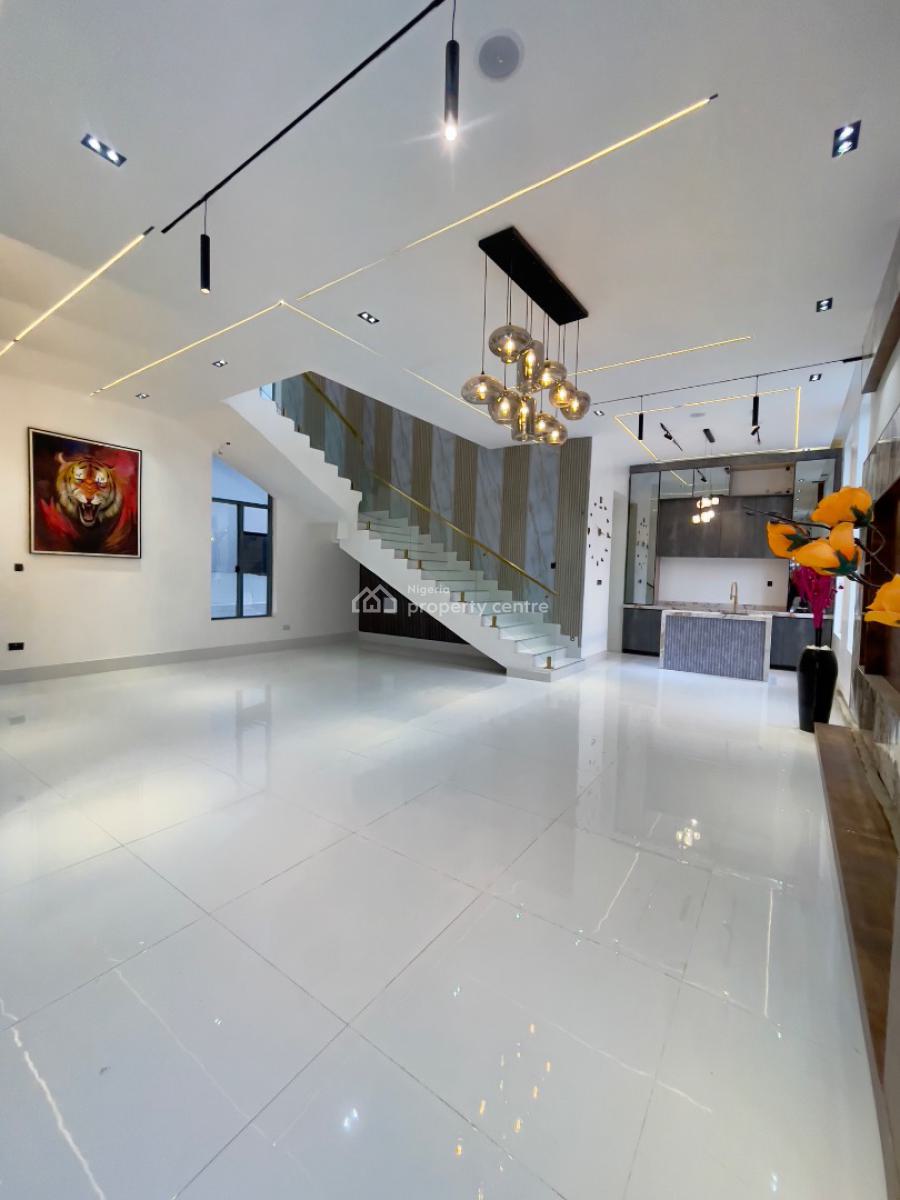 Stunning Luxury 5 Bedroom Fully Detached Duplex with Swimming Pool and Bq, Chevron Toll Gate, Lekki, Lagos, Detached Duplex for Sale