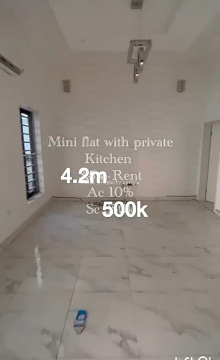 Downstairs Mini Flat with Open Plan Kitchen{ Video}, Lekki Conservation Road, Lekki, Lagos, Mini Flat (room and Parlour) for Rent