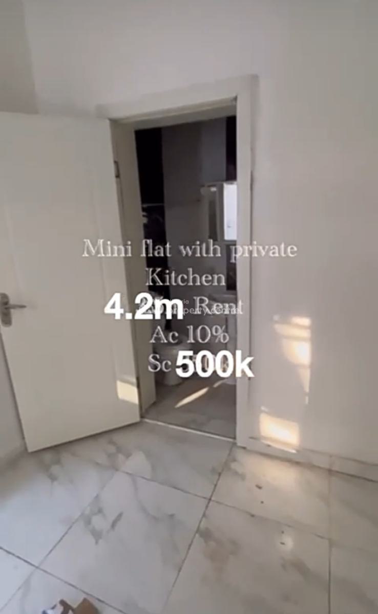 Downstairs Mini Flat with Open Plan Kitchen{ Video}, Lekki Conservation Road, Lekki, Lagos, Mini Flat (room and Parlour) for Rent