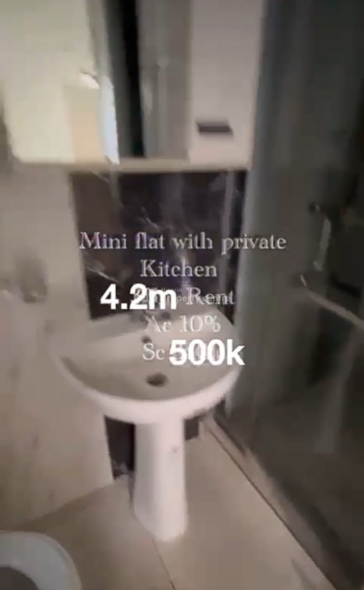 Downstairs Mini Flat with Open Plan Kitchen{ Video}, Lekki Conservation Road, Lekki, Lagos, Mini Flat (room and Parlour) for Rent