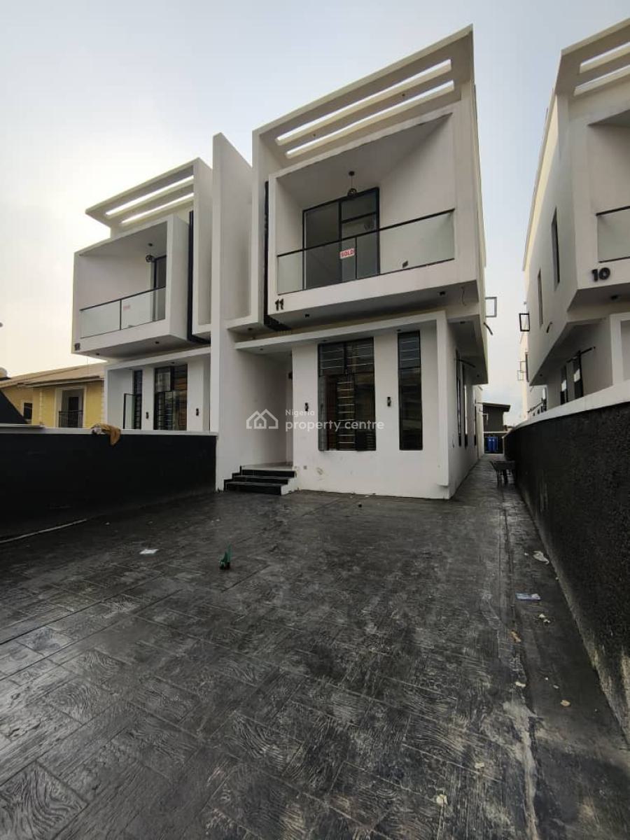 Luxury Newly Built 4 Bedroom Semi Detached Duplex+ Boys Quarter, Chevron, Lekki, Lagos, Semi-detached Duplex for Rent