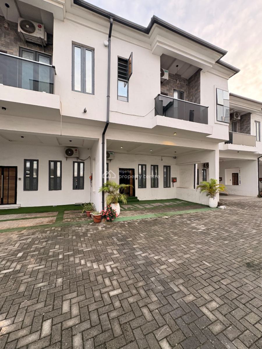 Deluxe 4 Bedroom Fully Furnished & Serviced Duplex in an Elite Estate, Dpkay Estate Before Orchid Enyo Filling Station By Lekki 2nd Toll Gate, Lekki, Lagos, Terraced Duplex for Rent